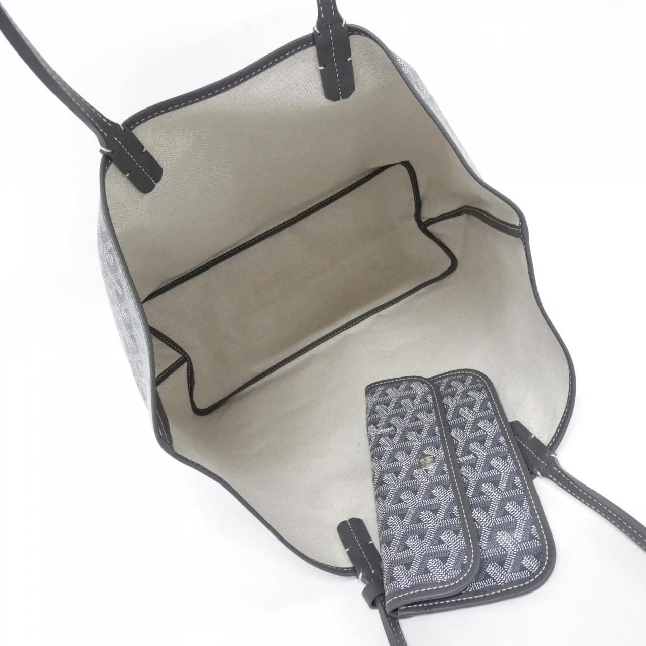 GOYARD Saint Louis AMA LOUIS PM Tote Canvas 灰色 帆布 未使用品 - 縮圖 4