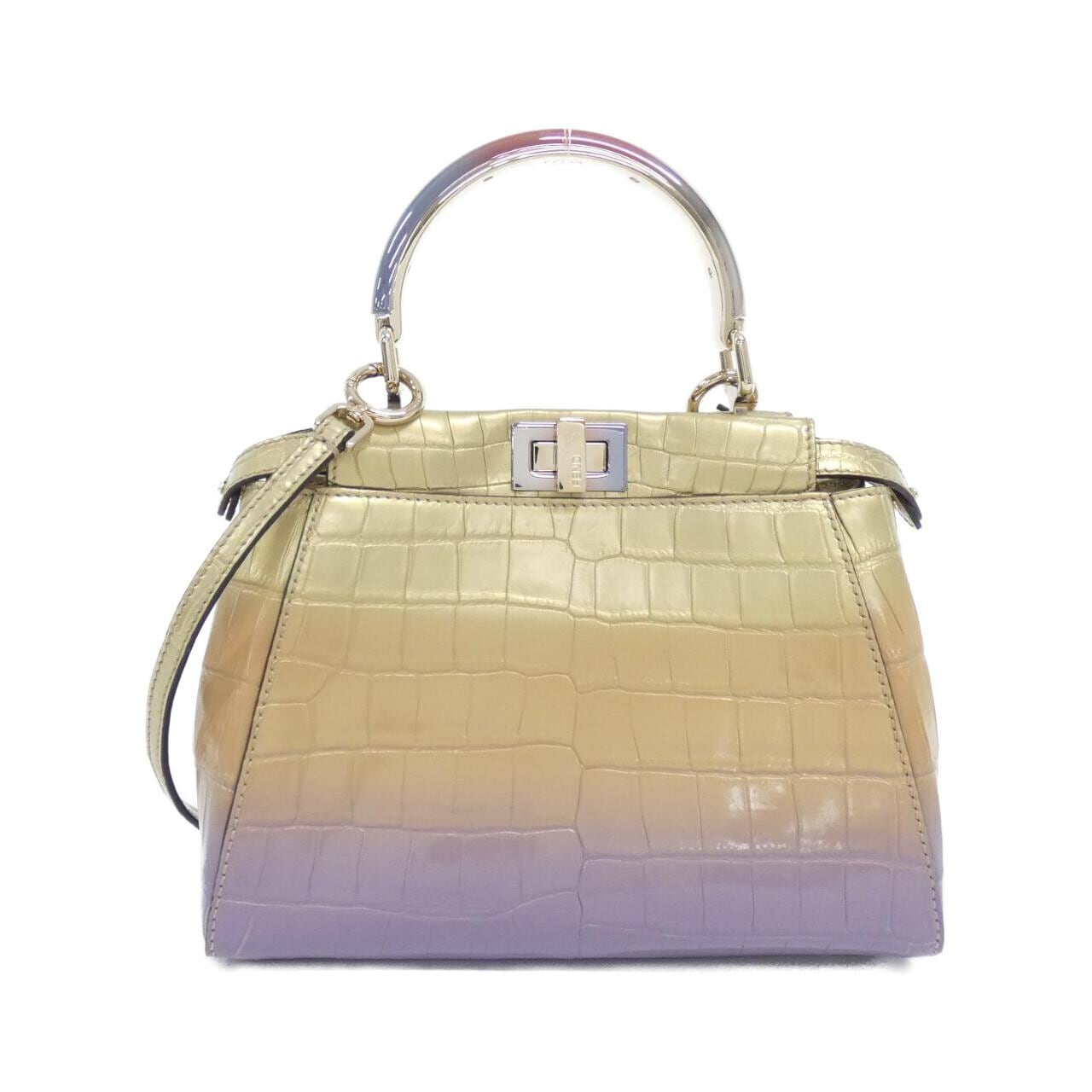 FENDI Peekaboo 8BN244 AJPQ Bag Crocodile