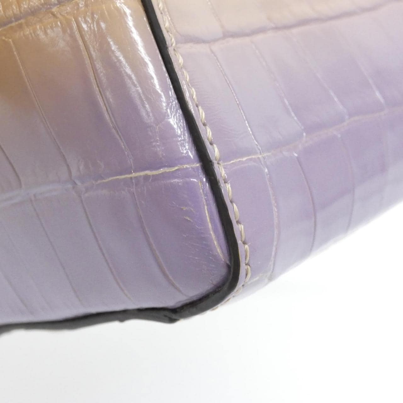 FENDI Peekaboo 8BN244 AJPQ Bag Crocodile Black Crocodile - Thumbnail 2