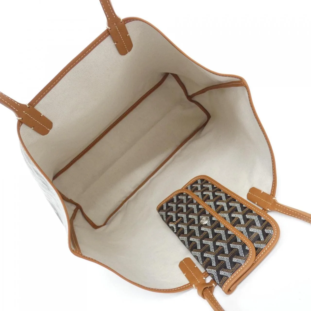 GOYARD Saint Louis AMA LOUIS PM Tote Canvas 黑色 帆布 未使用品 - 縮圖 5