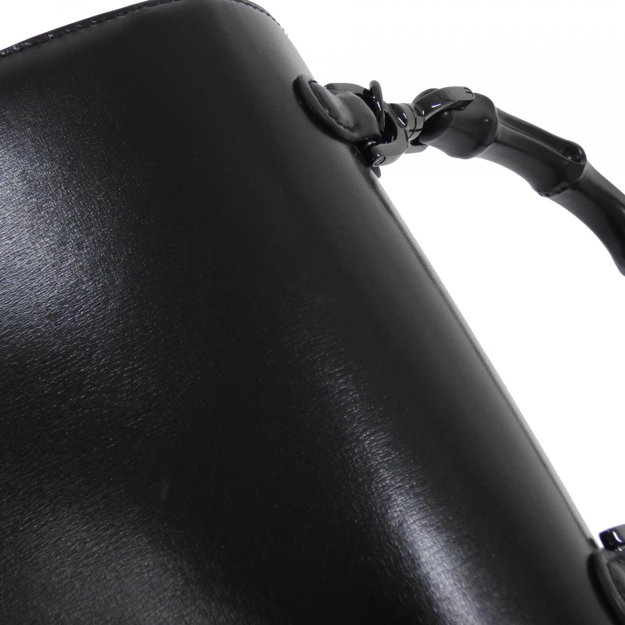 GUCCI Bamboo 675797 10ODP Bag Leather Black Leather - Thumbnail 5
