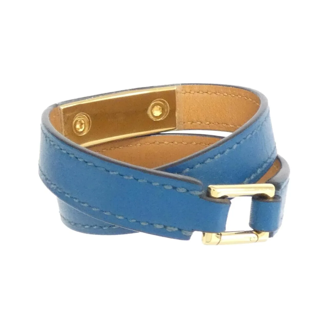 HERMES 066127CC Accessories Blue Rank A - Thumbnail 2