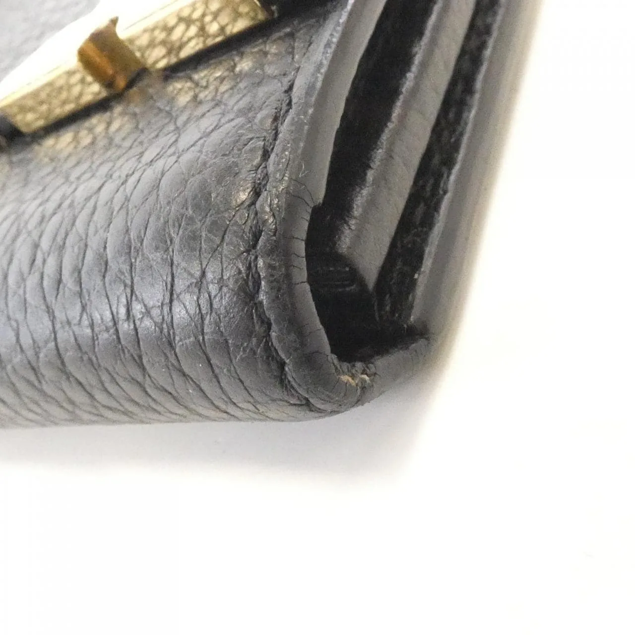 LOUIS VUITTON Capucines M64551 Wallet 黑色 中古品B - 縮圖 3