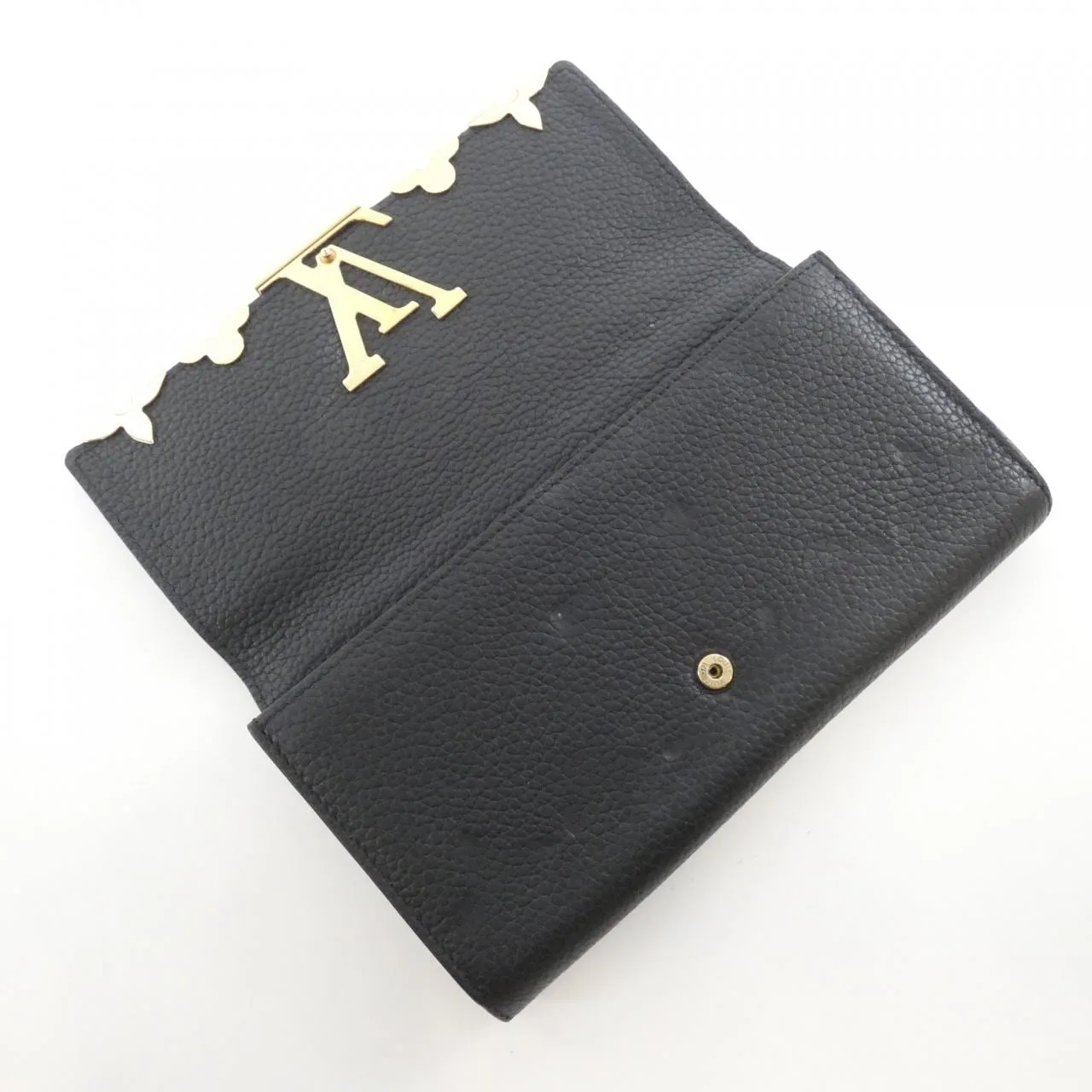 LOUIS VUITTON Capucines M64551 Wallet 黑色 中古品B - 縮圖 5