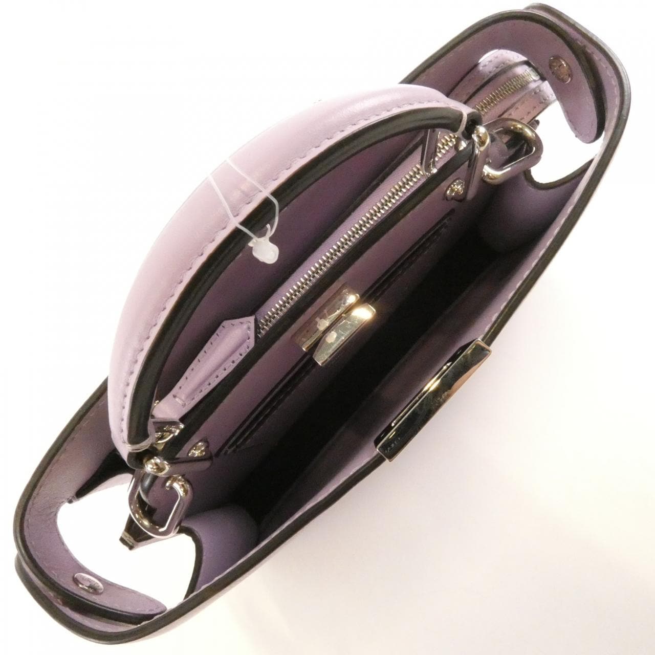 FENDI 7VA582 AP1T Bag Leather 紫色 皮革 中古品A - 縮圖 7