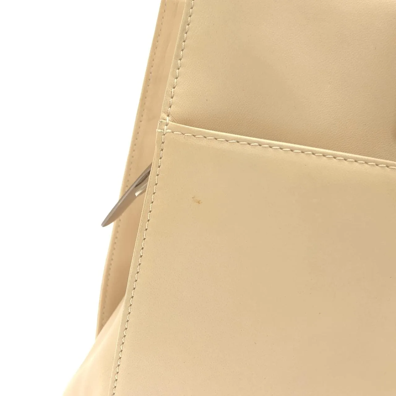 LOEWE Handbag Leather Beige Leather Rank A - Thumbnail 5