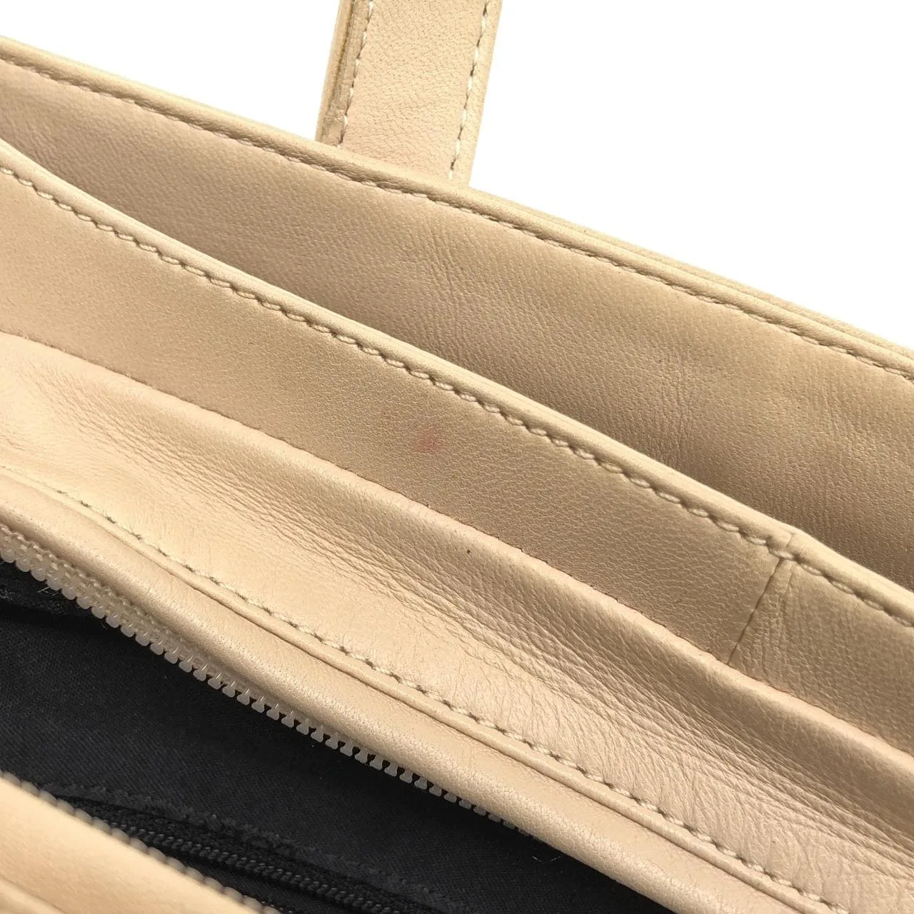 LOEWE Handbag Leather Beige Leather Rank A - Thumbnail 9