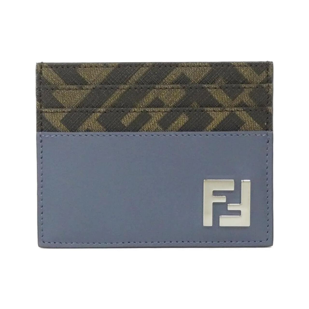 FENDI 7M0164 AFF2 Card Case Canvas Black