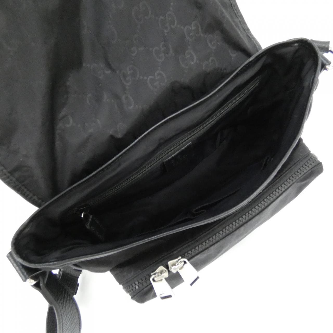 GUCCI 510335 K28AN Shoulder Nylon Black Nylon - Thumbnail 9