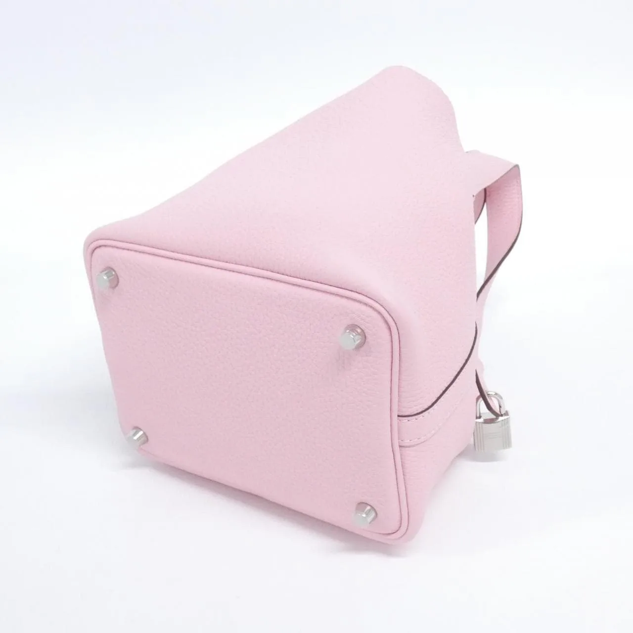 HERMES Picotin 056289CK Handbag Clemence Black Clemence Leather Rank A - Thumbnail 2