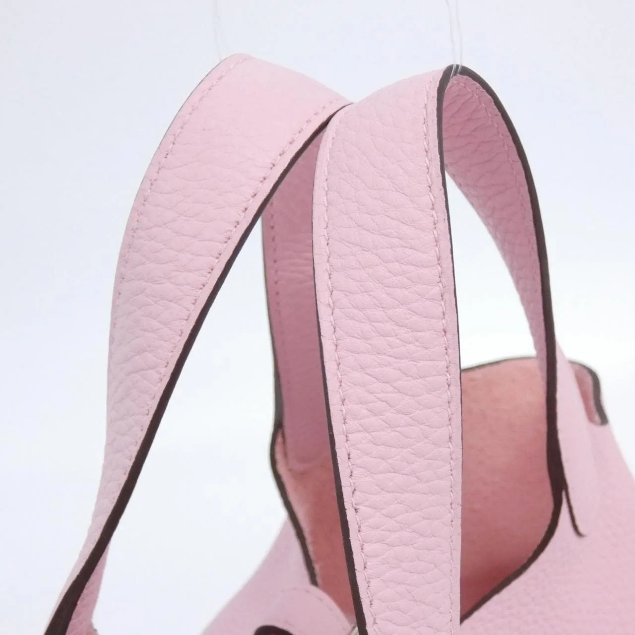 HERMES Picotin 056289CK Handbag Clemence Black Clemence Leather Rank A - Thumbnail 5