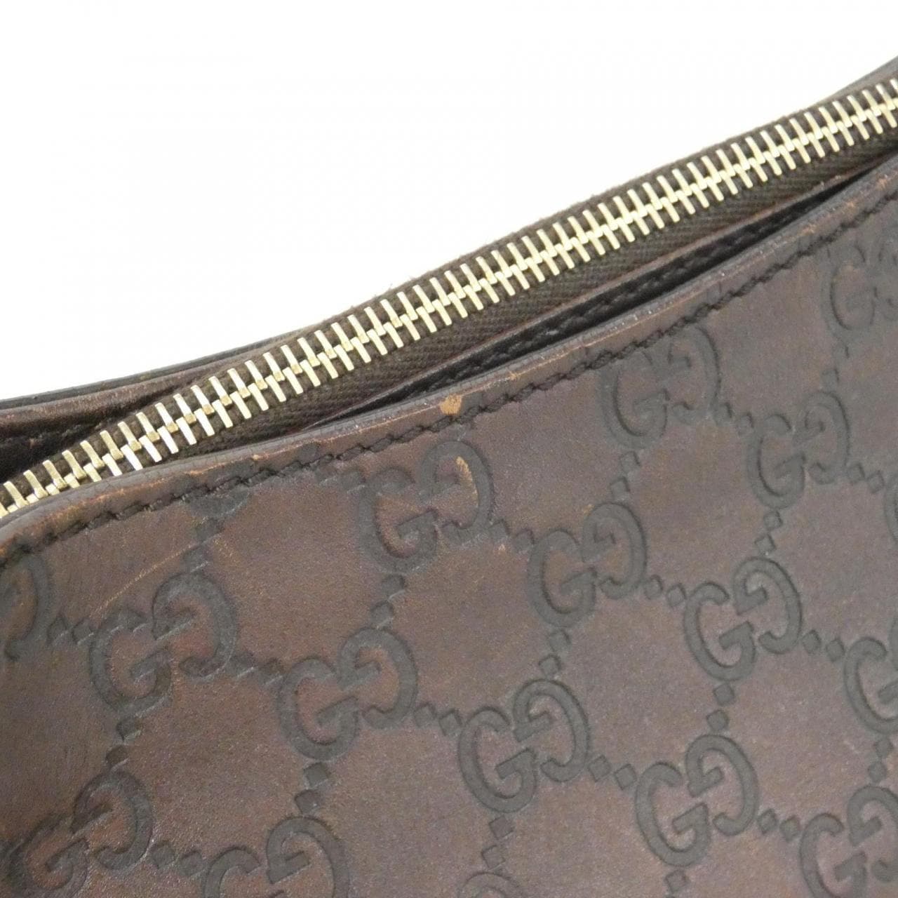 GUCCI 145826 Shoulder Leather Brown Leather - Thumbnail 5