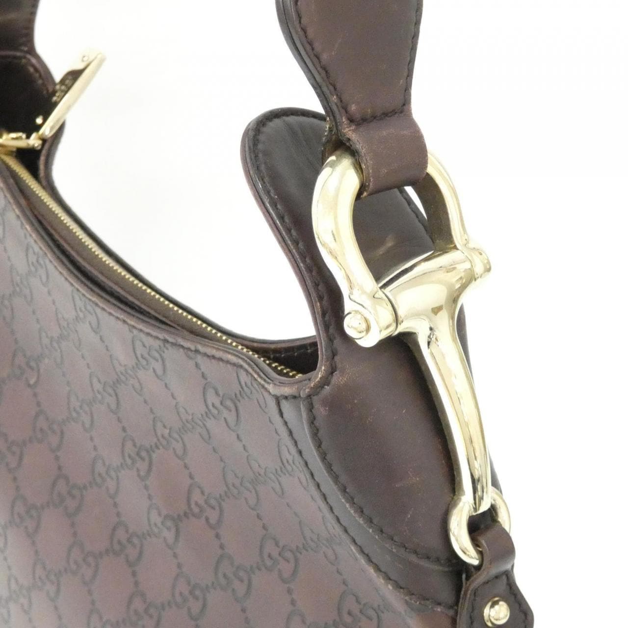 GUCCI 145826 Shoulder Leather Brown Leather - Thumbnail 6