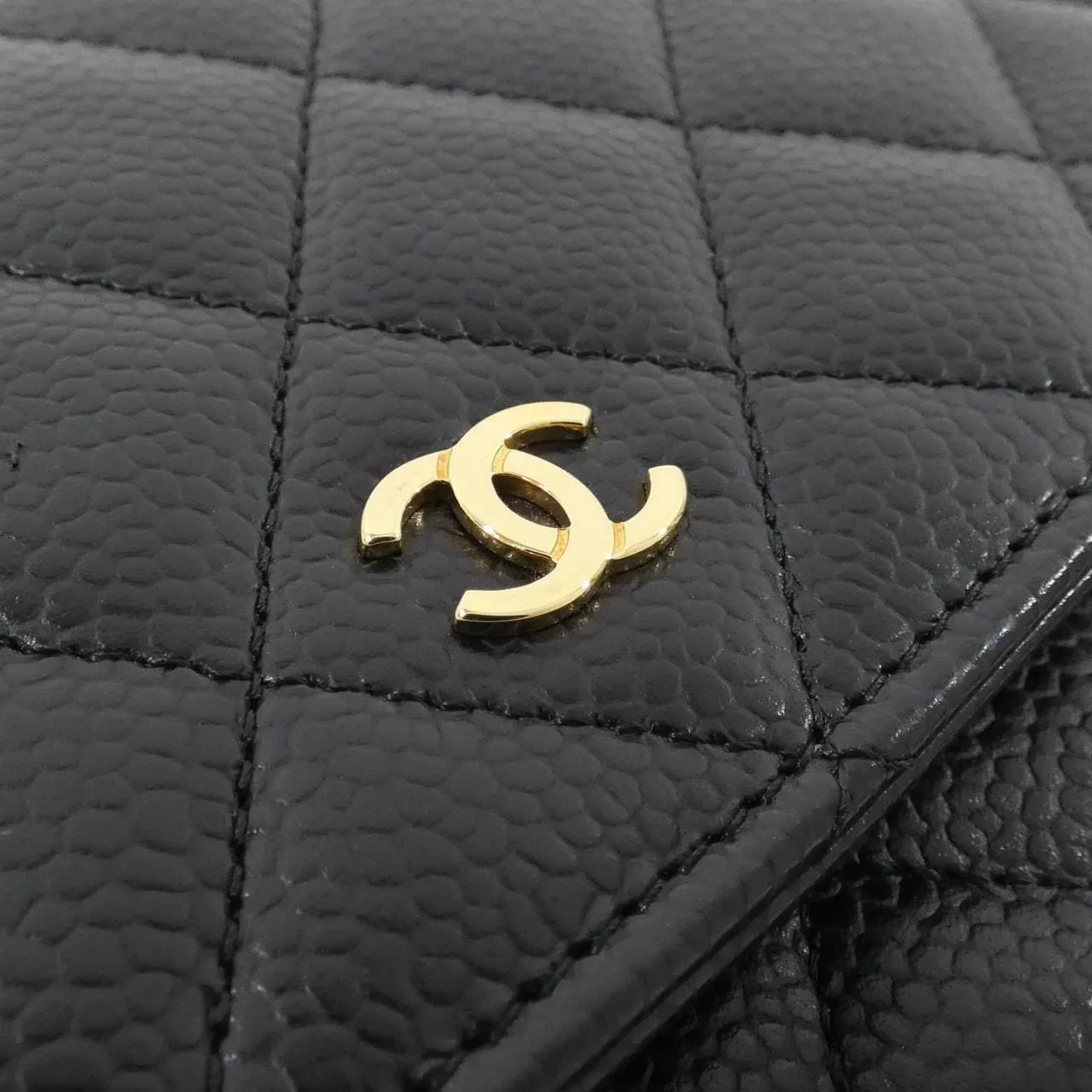 CHANEL Timeless Classic AP0250 Wallet Grained Calfskin 黑色 荔枝紋牛皮 中古品A - 縮圖 4