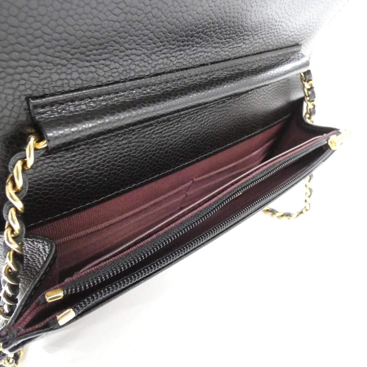 CHANEL Timeless Classic AP0250 Wallet Grained Calfskin 黑色 荔枝紋牛皮 中古品A - 縮圖 7