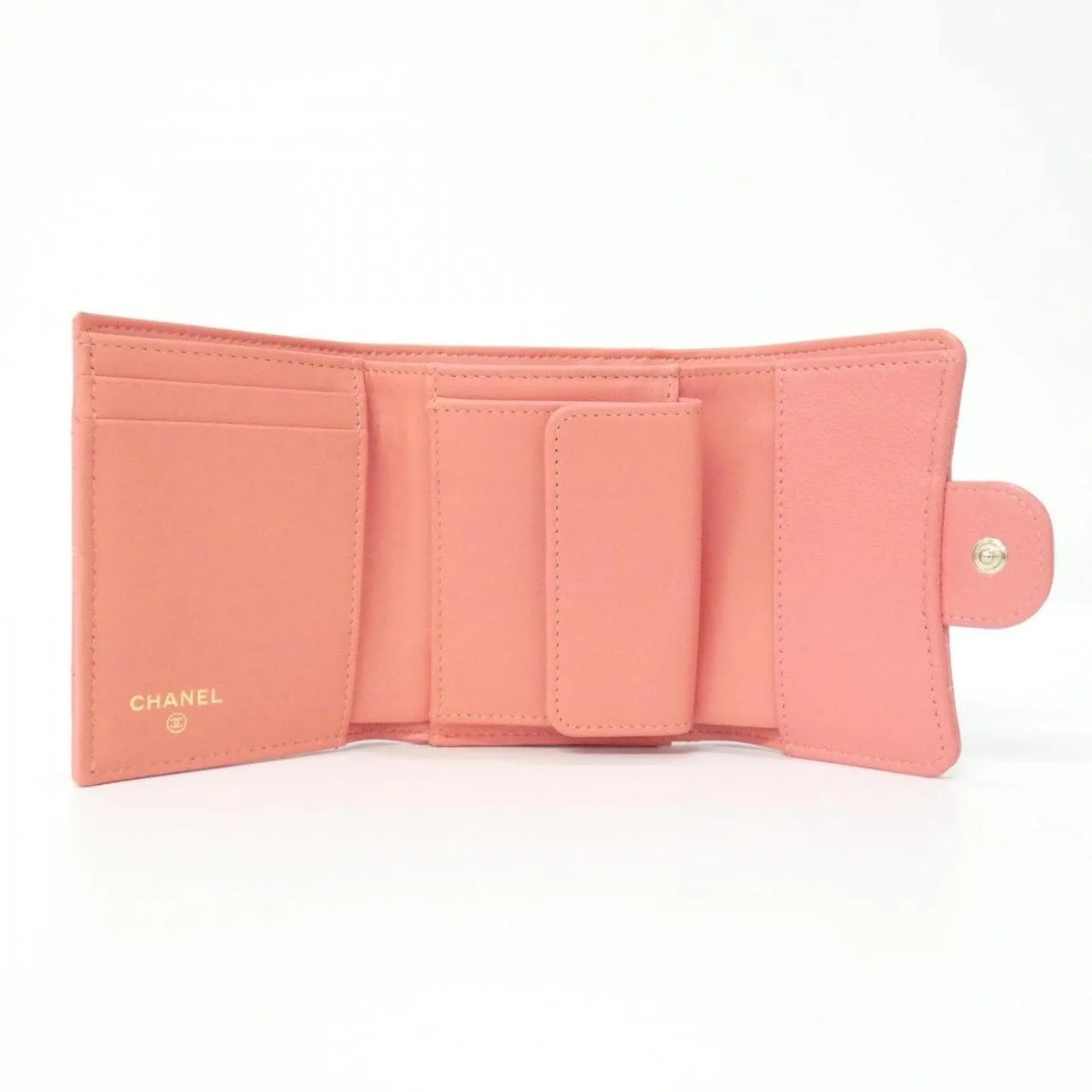 CHANEL Timeless Classic AP0229 Wallet Grained Calfskin Pink Grained Calfskin Rank A - Thumbnail 5