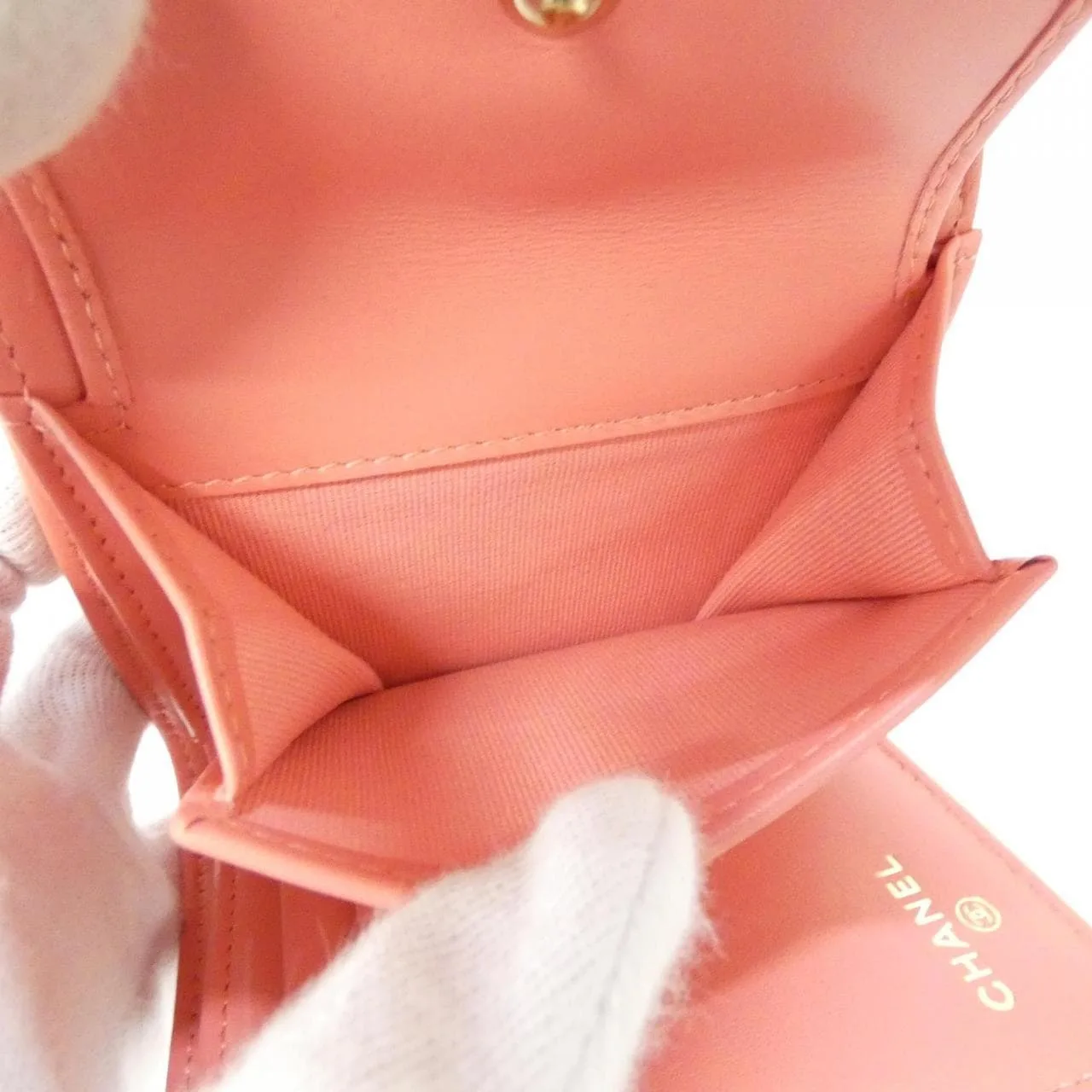 CHANEL Timeless Classic AP0229 Wallet Grained Calfskin Pink Grained Calfskin Rank A - Thumbnail 8