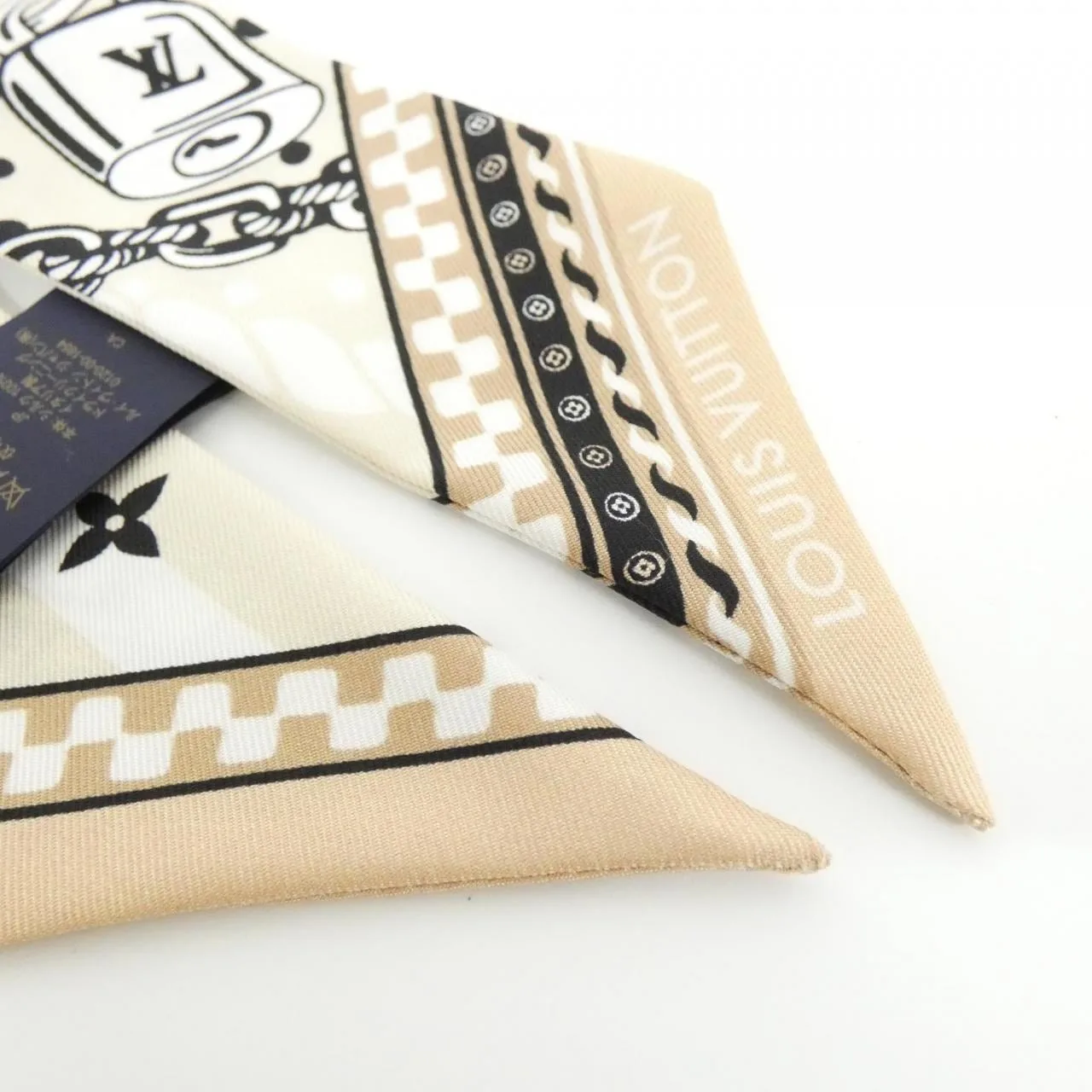 LOUIS VUITTON M96508 Scarf 米色 中古品A - 縮圖 2