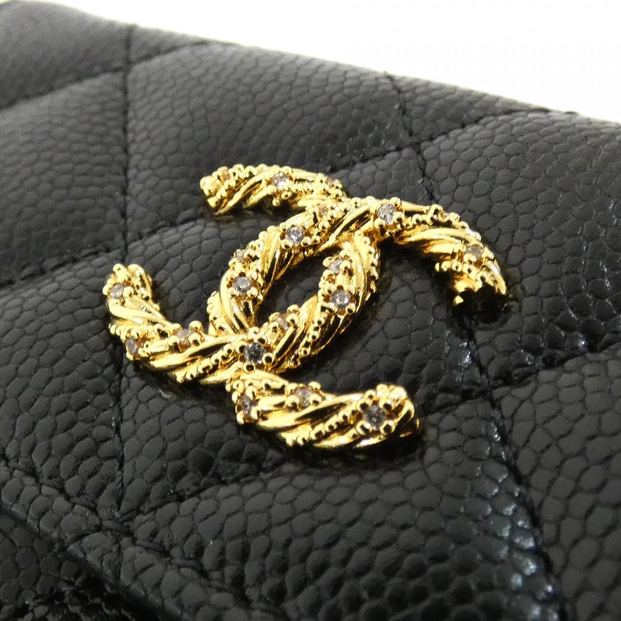 CHANEL AP5075 Wallet Grained Calfskin 黑色 荔枝紋牛皮 未使用品 - 縮圖 3