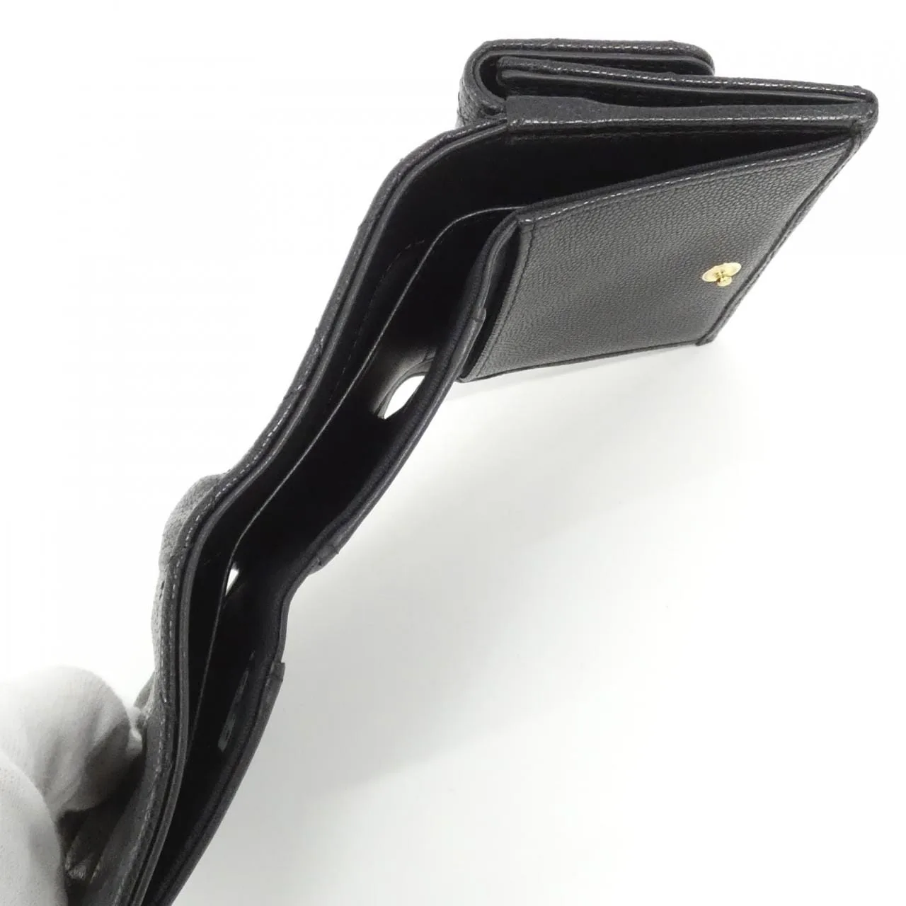 CHANEL AP5075 Wallet Grained Calfskin 黑色 荔枝紋牛皮 未使用品 - 縮圖 5