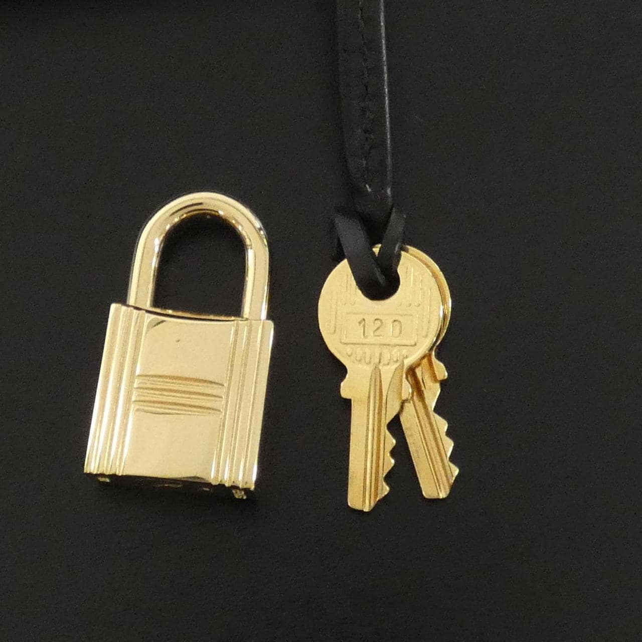 HERMES HERMÈS Kelly 001858CC Bag Box Calf Black Box Calf Leather - Thumbnail 4