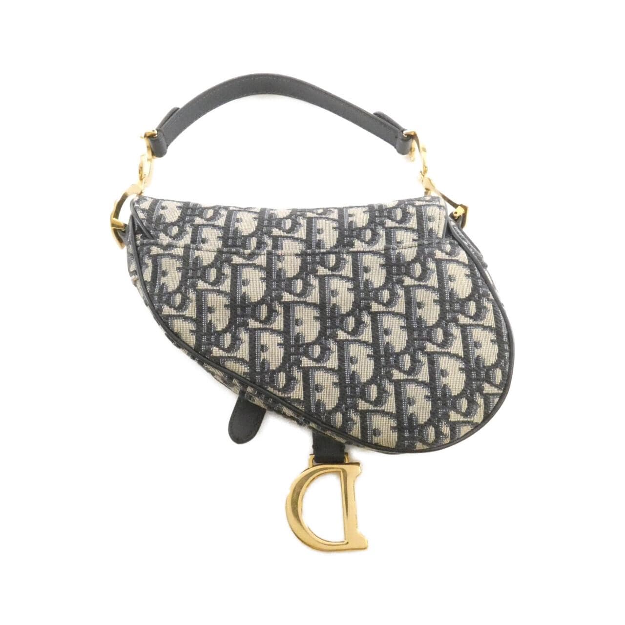 DIOR Saddle M0447CTZQ Bag Canvas 黑色 帆布 中古品A - 縮圖 2