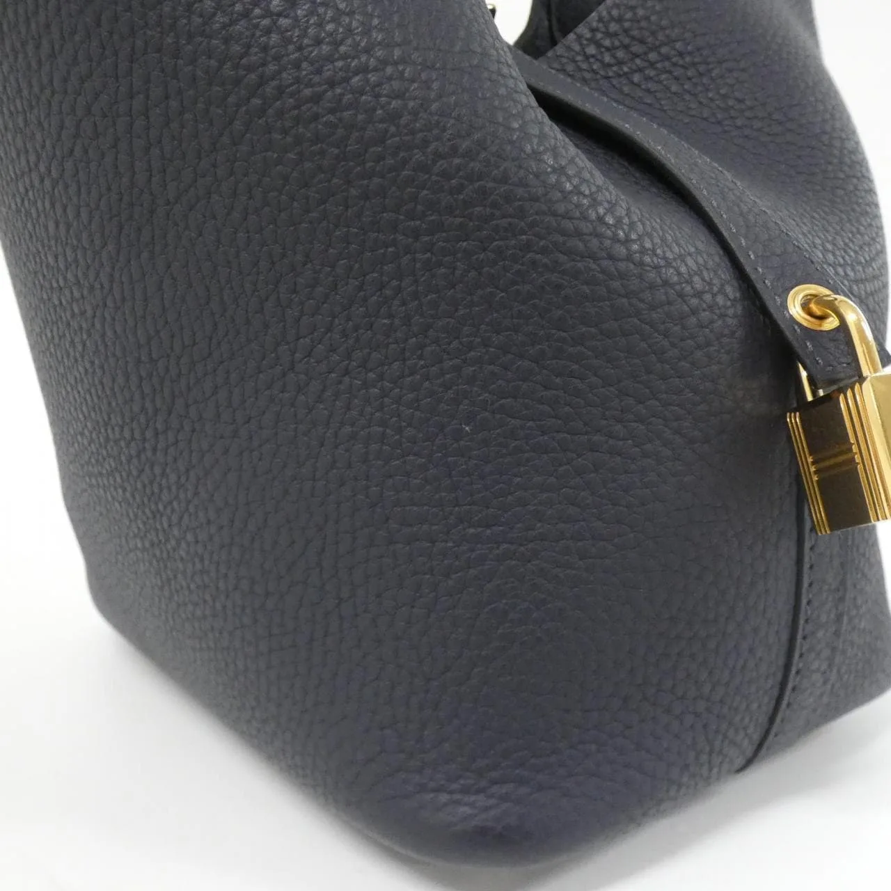 HERMES 056289CC Handbag Clemence Blue Clemence Leather - Thumbnail 5