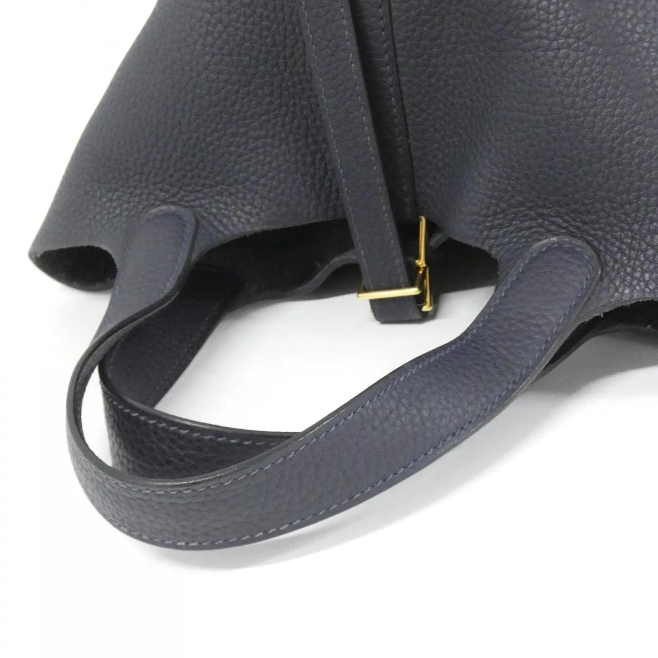 HERMES 056289CC Handbag Clemence Blue Clemence Leather - Thumbnail 7