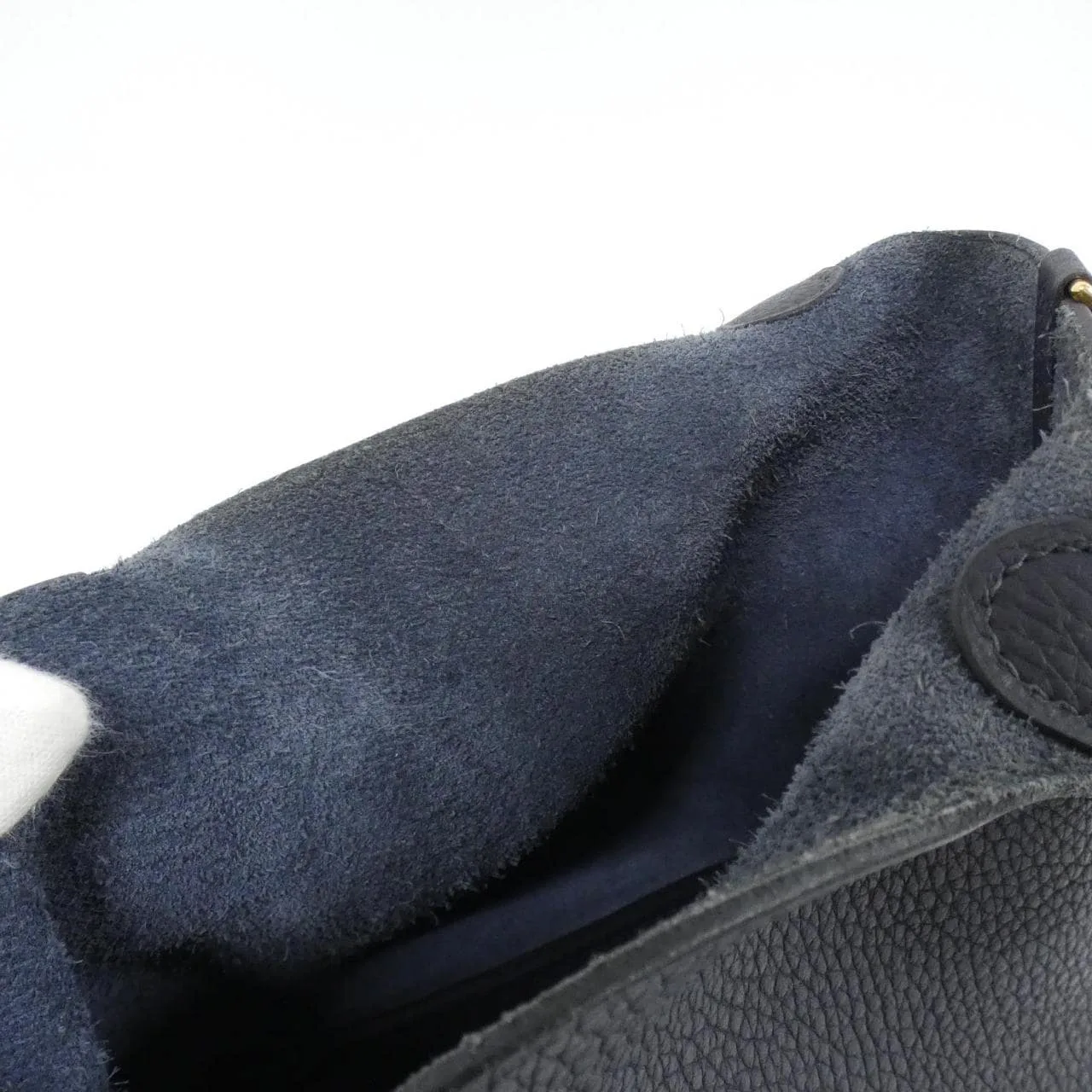 HERMES 056289CC Handbag Clemence Blue Clemence Leather - Thumbnail 9