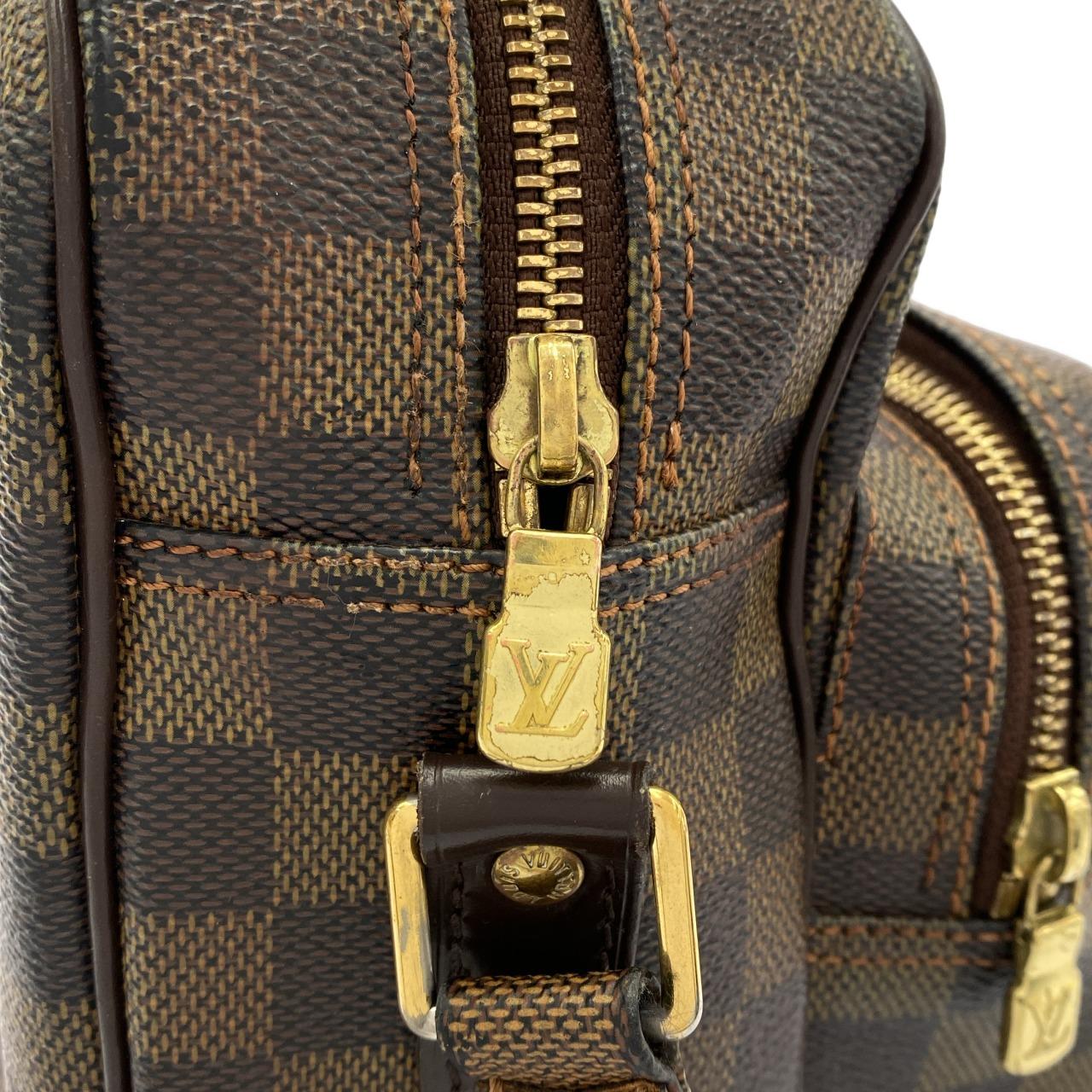 LOUIS VUITTON Nile N48062 Shoulder Bag Damier 黑色 Damier 中古品A - 縮圖 5