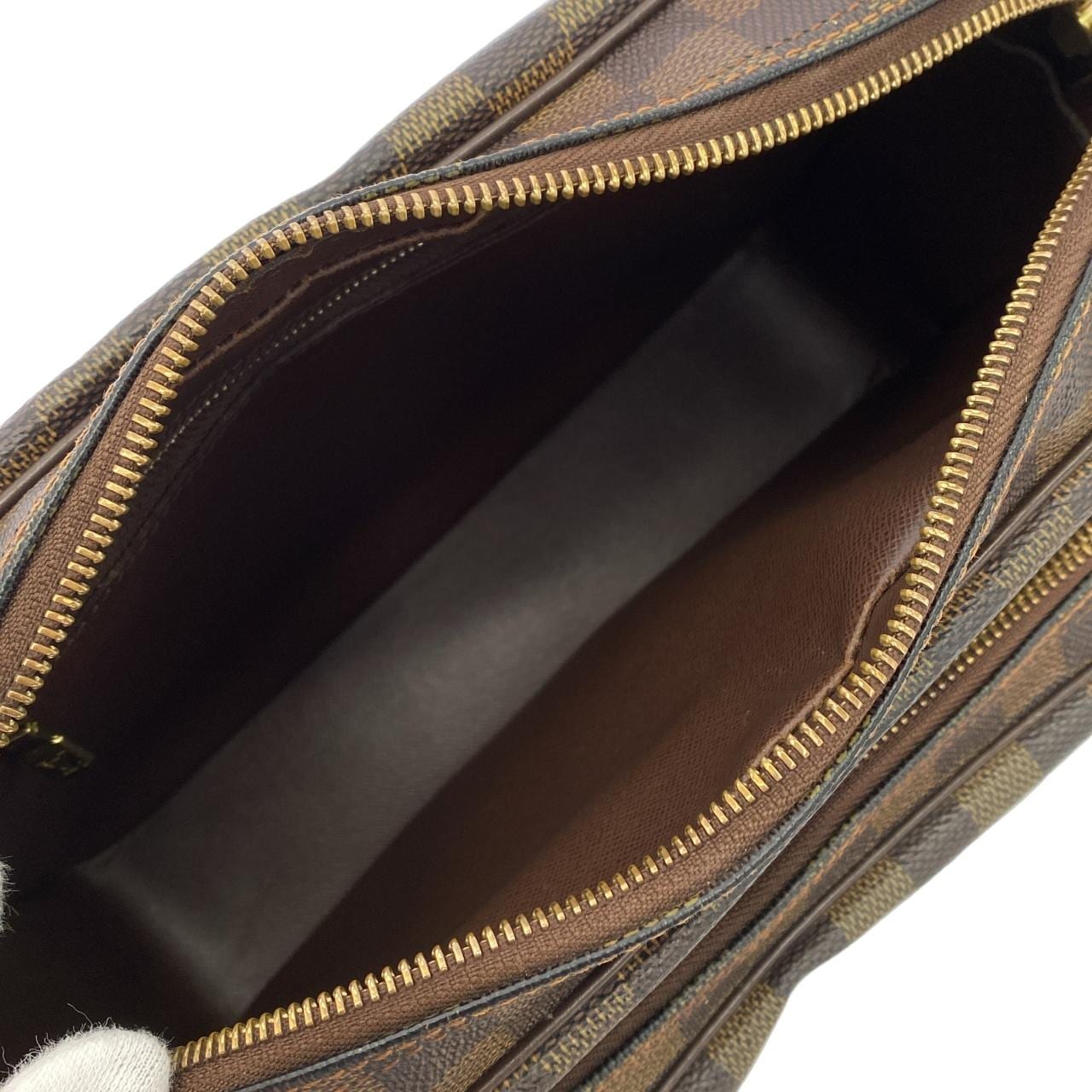 LOUIS VUITTON Nile N48062 Shoulder Bag Damier 黑色 Damier 中古品A - 縮圖 9