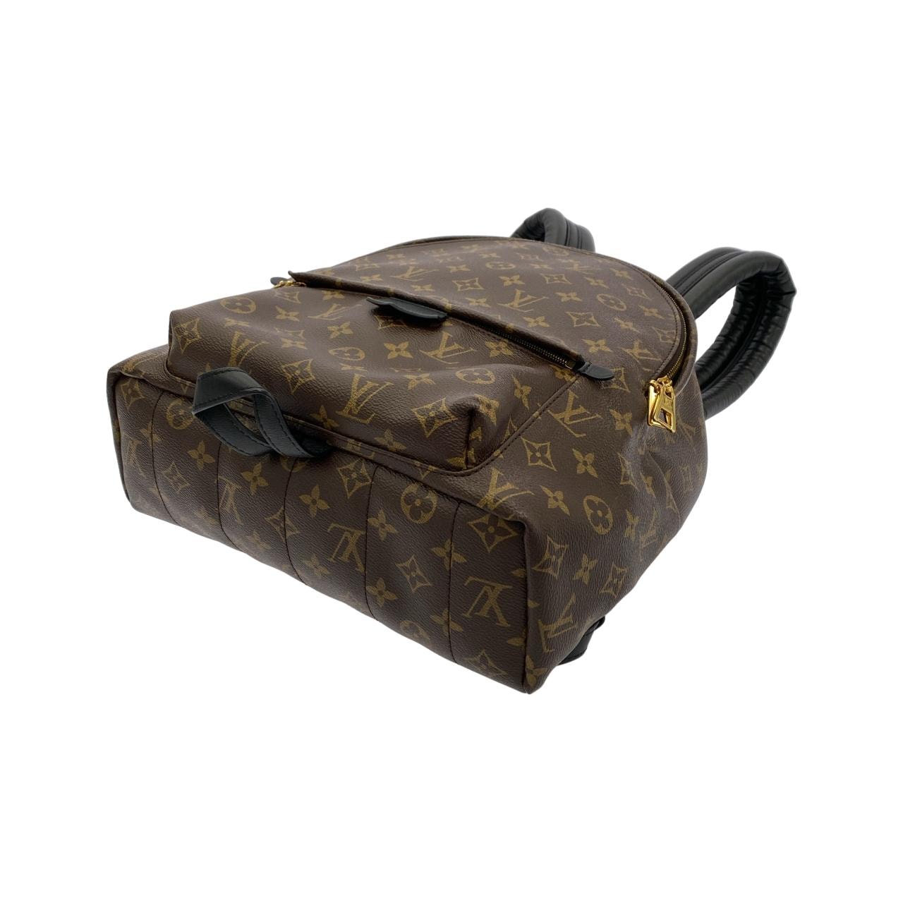 LOUIS VUITTON Palm Springs M41561 Backpack Monogram 黑色 Monogram 中古品B - 縮圖 3