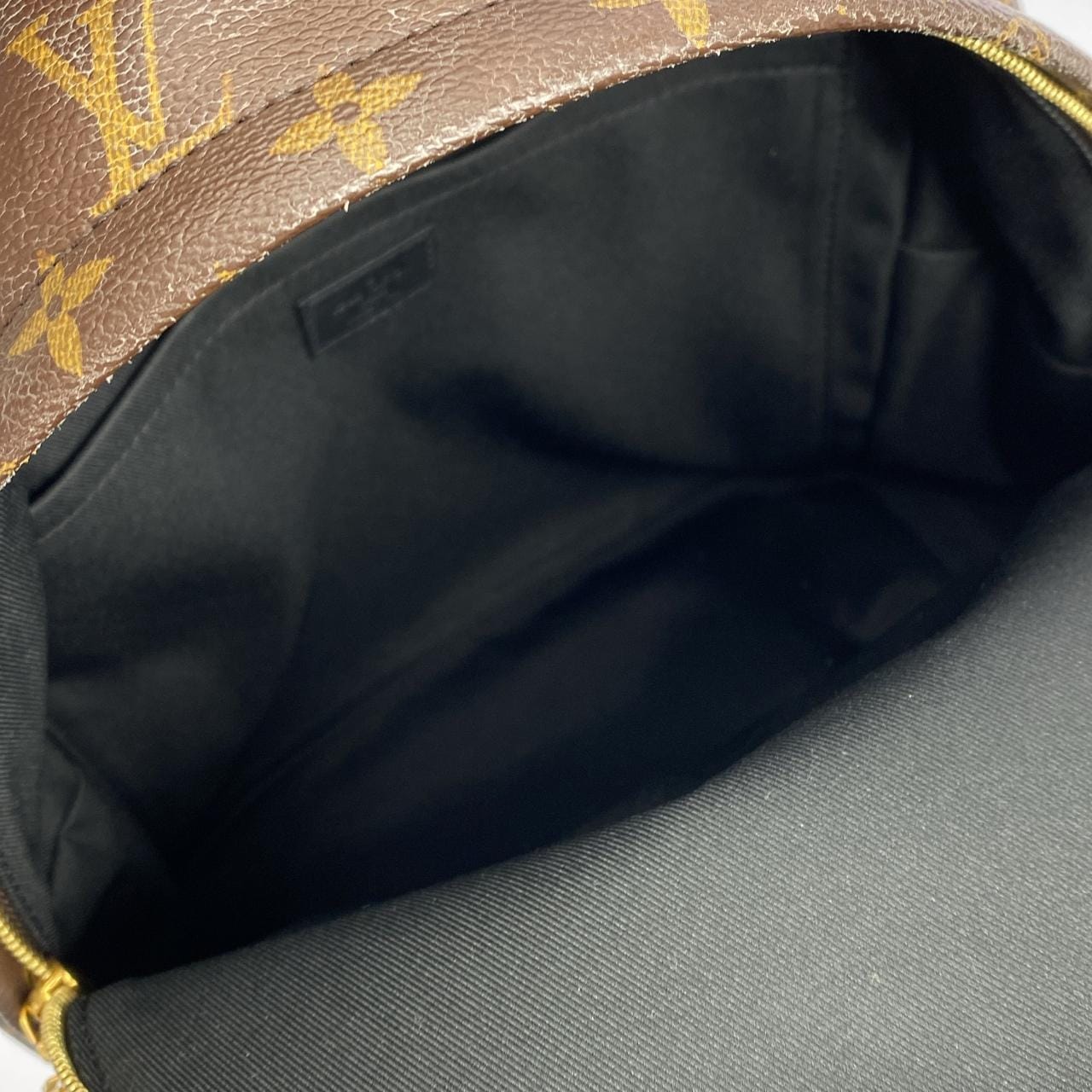 LOUIS VUITTON Palm Springs M41561 Backpack Monogram 黑色 Monogram 中古品B - 縮圖 8