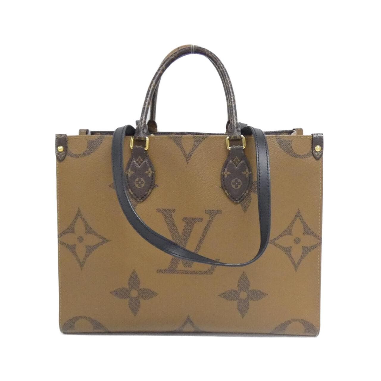 LOUIS VUITTON OnTheGo M45321 Bag Monogram 黑色 Monogram 中古品A - 縮圖 2