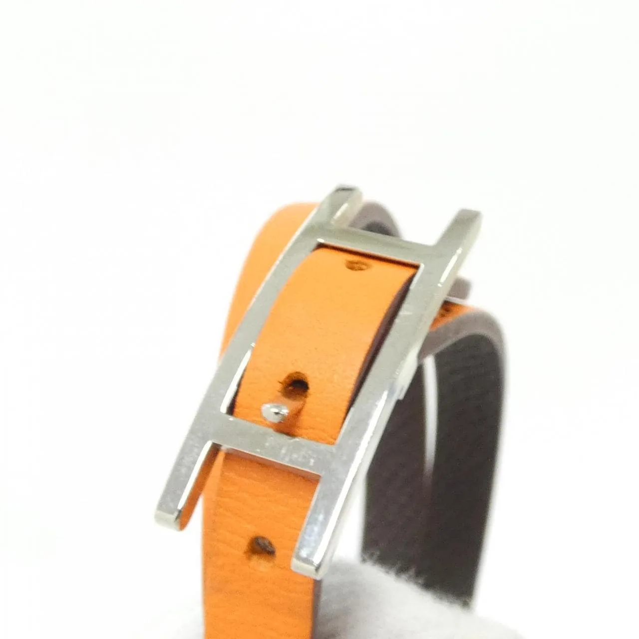 HERMES 064684CK Accessories Epsom Orange Epsom Leather Rank A - Thumbnail 3