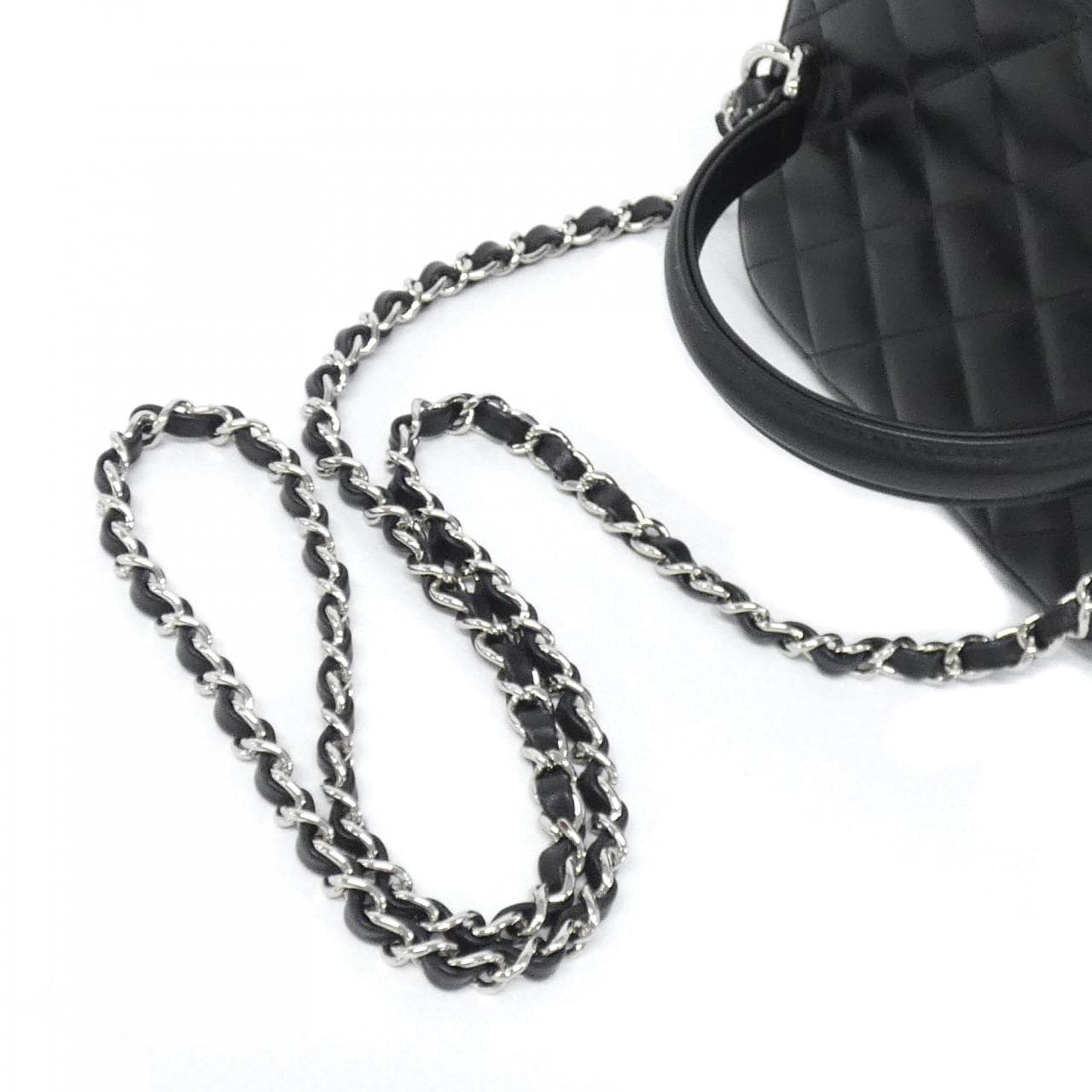 CHANEL AS2362 Handbag Lambskin 黑色 羊皮 中古品A - 縮圖 7