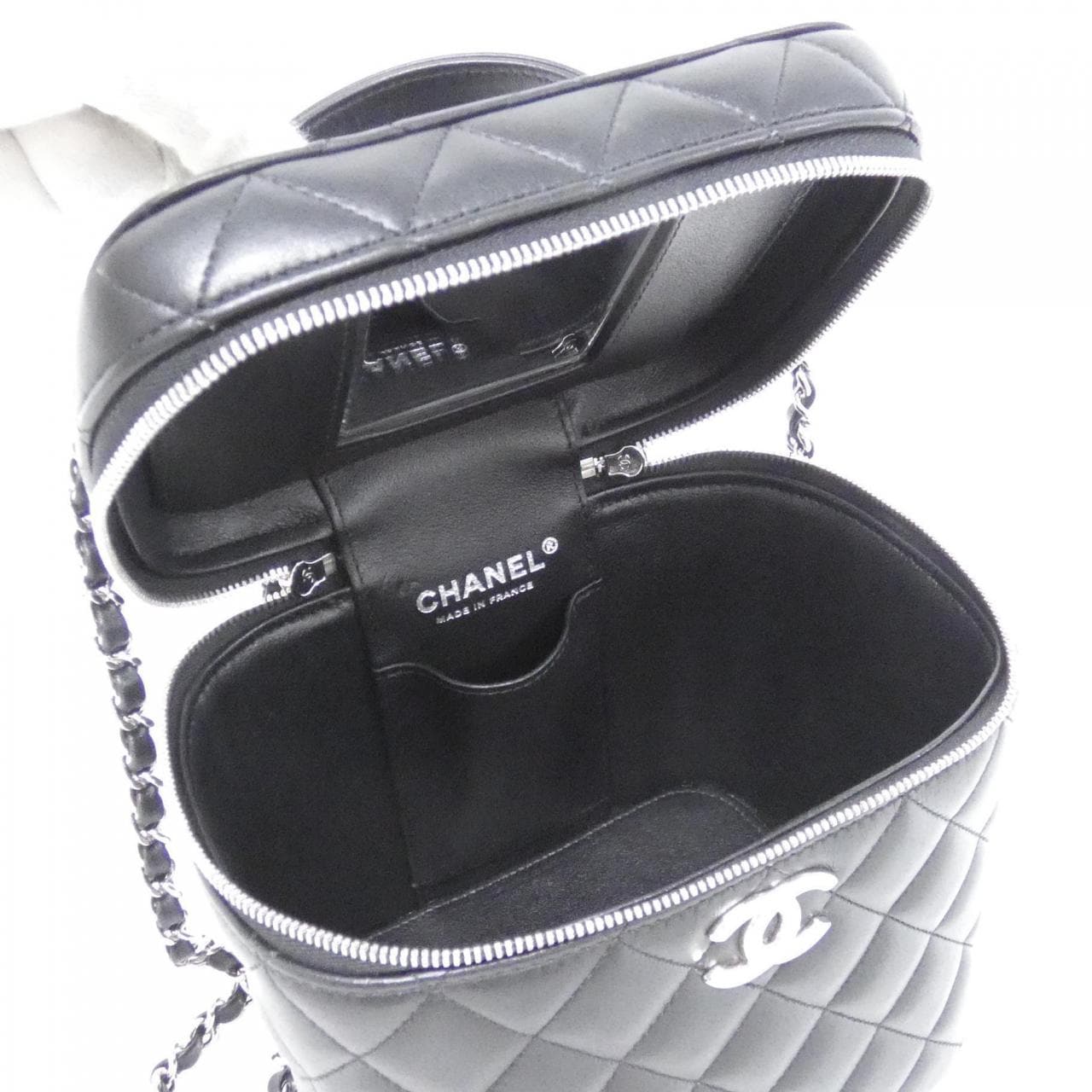 CHANEL AS2362 Handbag Lambskin 黑色 羊皮 中古品A - 縮圖 9