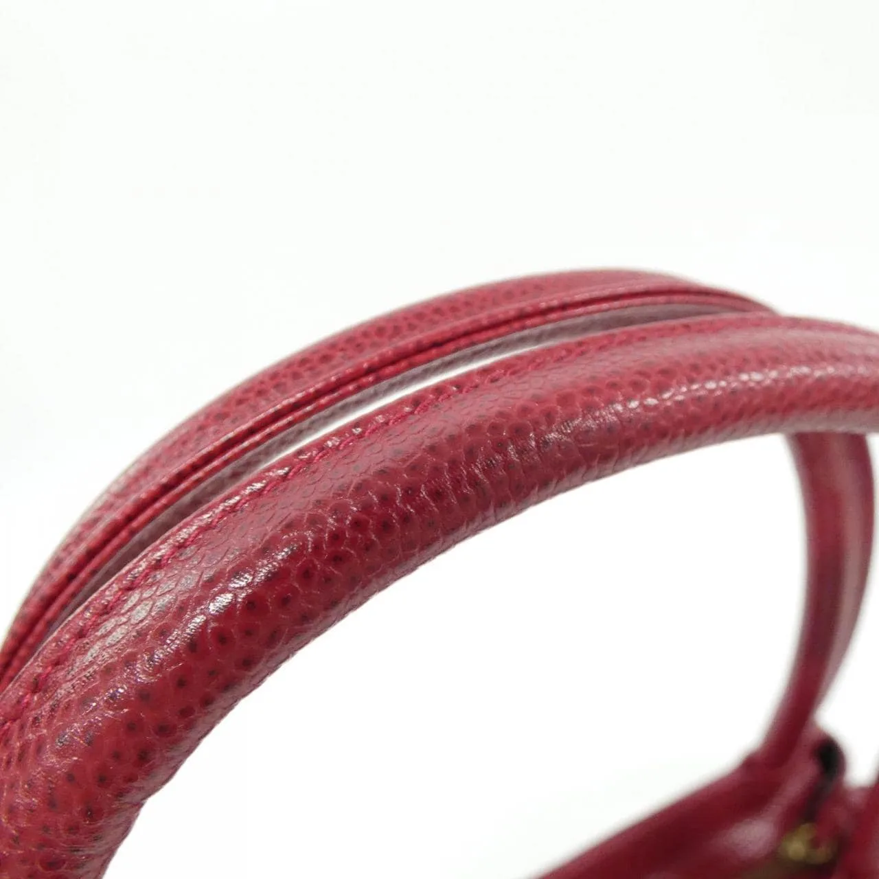 CHANEL Handbag Caviar Leather 紅色 Caviar Leather 中古品A - 縮圖 5