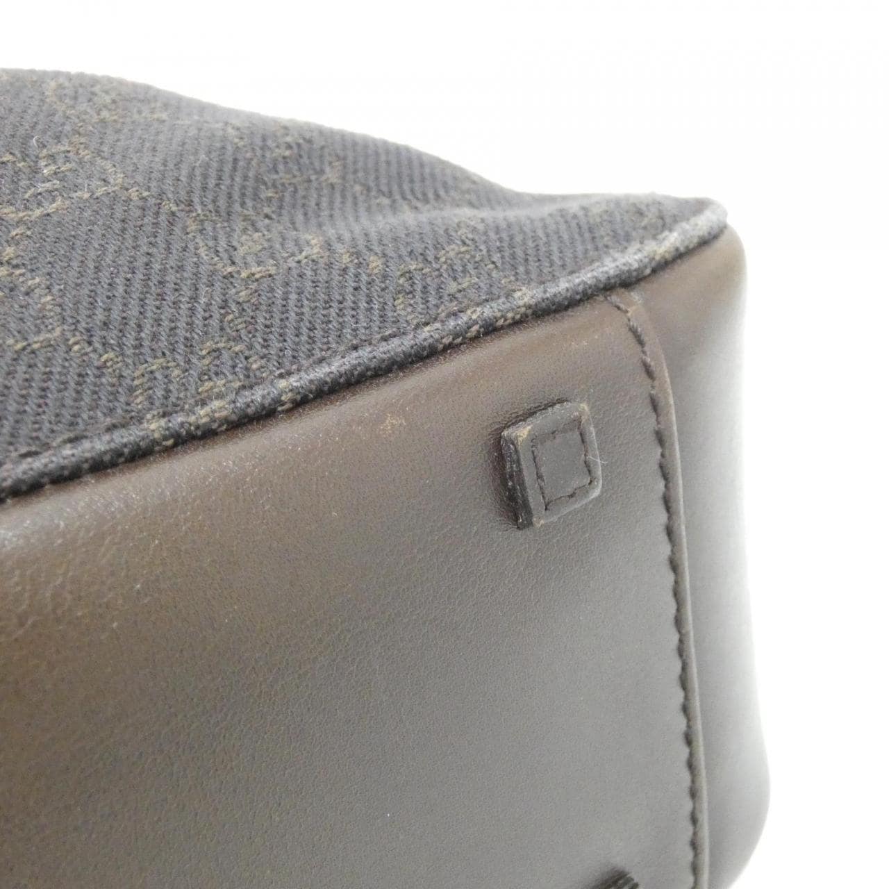 GUCCI 101919 Handbag Denim Brown Denim - Thumbnail 2