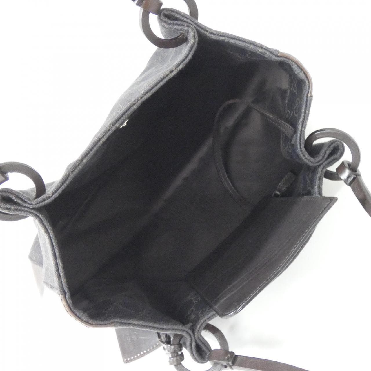 GUCCI 101919 Handbag Denim Brown Denim - Thumbnail 7