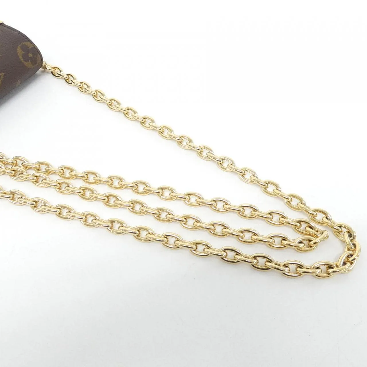 LOUIS VUITTON M13572 Pouch Monogram 黑色 Monogram 中古品A - 縮圖 5