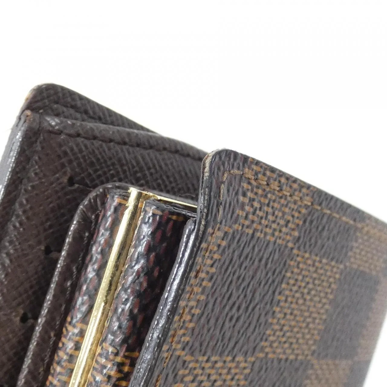 LOUIS VUITTON N61674 Wallet Damier 黑色 Damier 中古品A - 縮圖 4