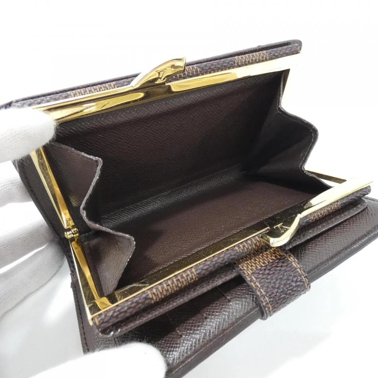 LOUIS VUITTON N61674 Wallet Damier 黑色 Damier 中古品A - 縮圖 9