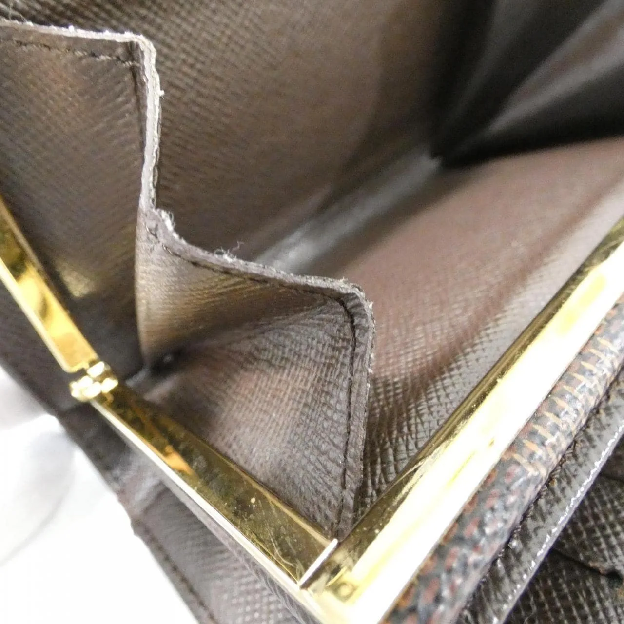 LOUIS VUITTON N61674 Wallet Damier 黑色 Damier 中古品A - 縮圖 10