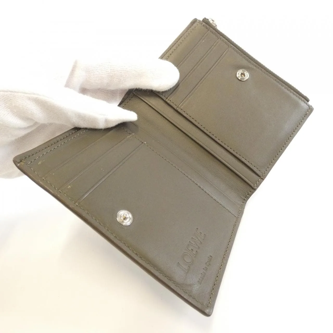 LOEWE C779W73X01 Wallet Black Rank B - Thumbnail 5