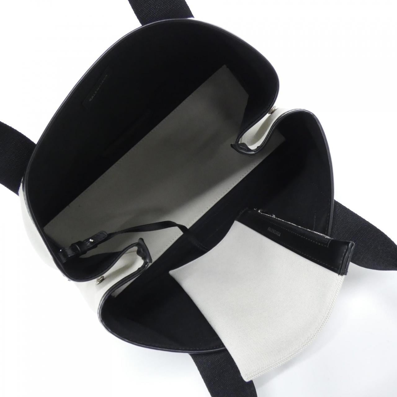 BALENCIAGA 581292 2HH3N Shoulder Bag Canvas 深藍色 帆布 中古品A - 縮圖 7