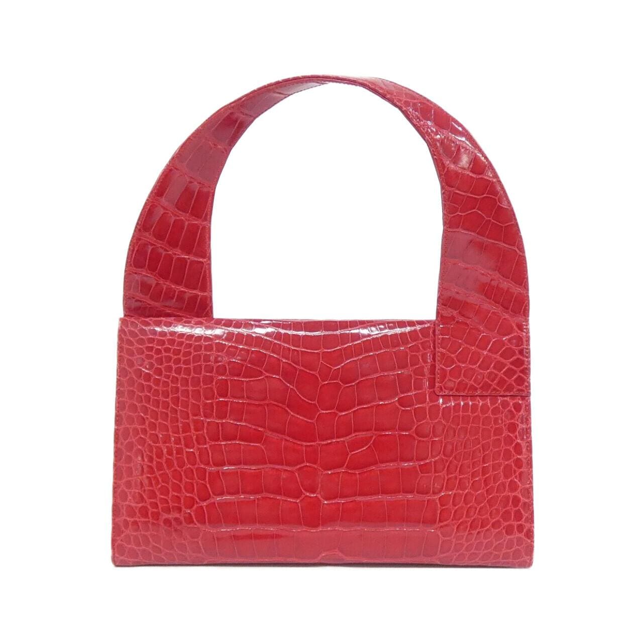 GUCCI 001 3135 Bag Crocodile 紅色 鱷魚皮 中古品A - 縮圖 2
