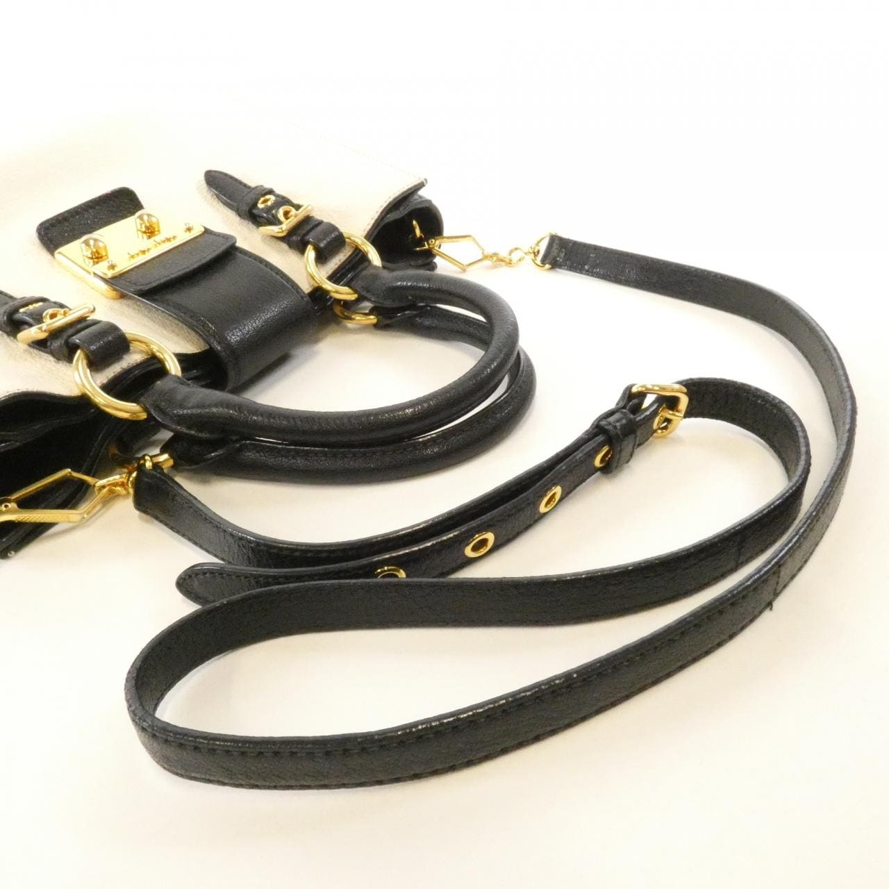 MIU MIU RN0799 Bag 黑色 中古品A - 縮圖 5