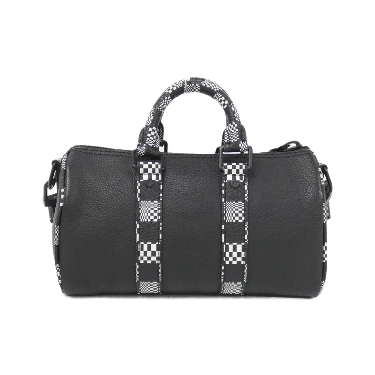 LOUIS VUITTON Keepall M80202 Shoulder Bag Damier 黑色 Damier 中古品A - 縮圖 2
