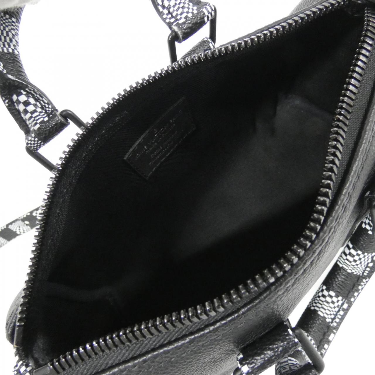 LOUIS VUITTON Keepall M80202 Shoulder Bag Damier 黑色 Damier 中古品A - 縮圖 10